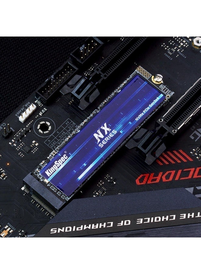 كينجس بيك محرك أقراص KingSpec 1TB M.2 NVMe SSD Gen3x4 – سلسلة NX عالية السرعة داخلي مع ذاكرة فلاش ثلاثية الأبعاد NAND لأجهزة الكمبيوتر المكتبية والمحمولة - Image 4
